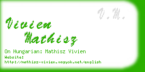 vivien mathisz business card